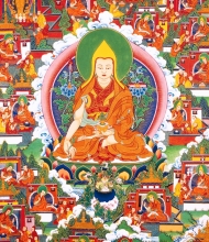 Thangka 5: Homage to Avalokiteshvara. Sarasvati\'s Protection